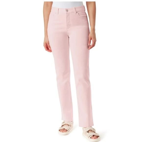 Gloria Vanderbilt Denim - GLORIA VANDERBILT Pink Amanda Straight Leg Jeans 8 NWOT
